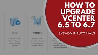 vSphere 67  How to upgrade vCenter 65 to vCenter 67 Update 1 [upl. by Harriette]