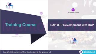 ABAP on BTP Training  BTP RAP Training  ABAP RESTful Application Programming TrainingMentors Pool [upl. by Emily194]