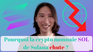 Crypto News  Pourquoi la crypto monnaie SOL de Solana chute 🟣 [upl. by Dnalyag]