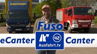 FUSO eCanter und Canter im Vergleich  Elektro  Hybrid oder Diesel  LKW [upl. by Blodgett]