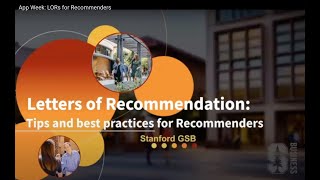 App Week LORs for Recommenders [upl. by Brotherson112]