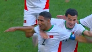 Achraf Hakimi Freekick Goal Egypt vs Morocco 06 All Goals Highlights Olympics 2024 [upl. by Maridel]