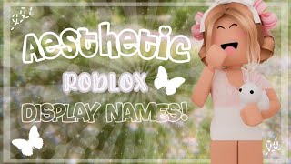 15 Aesthetic ROBLOX Display Name Ideas  Peachy Soul [upl. by Anidam]