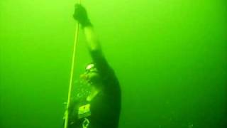 Annette Spreeuw 20 metre Free Immersion freedive at Buntzen Lake BC [upl. by Anidualc]