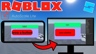 How to SCALE EVERY GUI PERFECTLY FOR EVERY DEVICE in ROBLOX [upl. by Madelena]