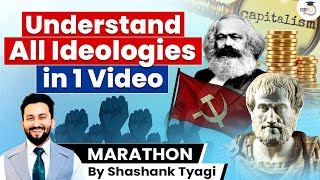 Capitalism  Communism  Socialism  Marxism amp Ideologies  UPSC [upl. by Enelyw304]