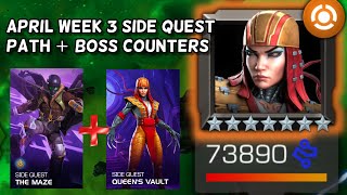 April Side Quest Week 3  Path and Boss Counters  Guide and More  Marvel Contest of Champions [upl. by Nylisoj]