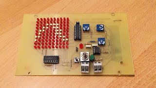 LED Oscilloscope with LM3914  NE555  CD4017 [upl. by Teerprug]