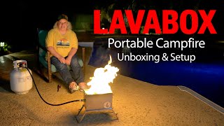 LavaBox Portable Campfire unboxing and setup [upl. by Nitsirhc594]