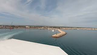 Virtu Ferry Pozzallo Sicily to Valetta Malta November 2022 GoPro 7 Time Warp 5x [upl. by Eedak]