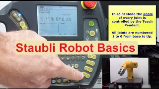 Staubli Robot Teach Pendant Basics [upl. by Solhcin]