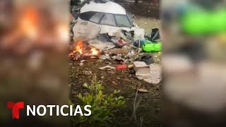 Tragedia aérea en Brasil cae un avión con 61 personas a bordo  Noticias Telemundo [upl. by Aillimac409]