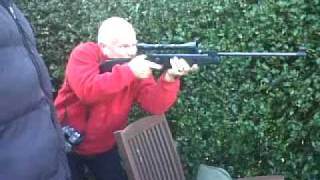 My Grandad Firing My New Norica Laurona Titan 22 Cal [upl. by Alie191]