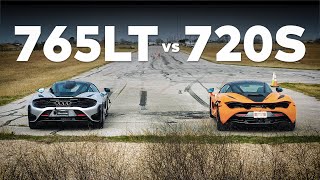 765LT vs 720S  Ultimate McLaren Drag and Roll Race [upl. by Dame]