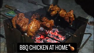 The Food Vlog Chicken BBQ Chicken Barbecue In Indian Style at home [upl. by Neesay]