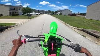 Kx112 Chasing Wheelies Through The Suburbs [upl. by Attevad530]