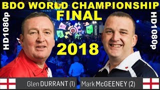 Durrant v McGeeney 2018 FINAL BDO World Championship [upl. by Prior266]