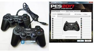 Setting Gamepad SingleDouble PES 2017 PC [upl. by Nnylekoorb]