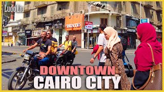 Downtown Cairo Egypt  4K immersive morning walk [upl. by Innos]