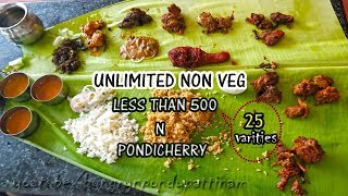 25 Types of Unlimited NonVeg Starters  499 n PONDICHERRY  Dindugal Kida Kari Virunthu [upl. by Laughton]