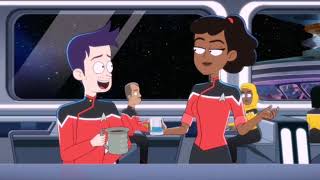 Boimler congratulate Mariner on her breakup  Star trek lower decks 05x03 scene [upl. by Anile]