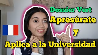 Postula a la universidad en Francia Dossier Vert DAP en 2022 [upl. by Aekal178]