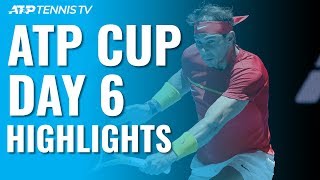 Nadal amp Djokovic Win Again Hurkacz Shocks Thiem  ATP Cup 2020 Highlights Day 6 [upl. by Leoy]