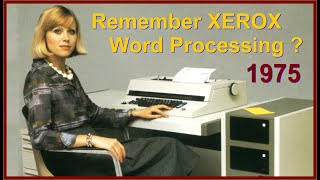 DO YOU REMEMBER XEROX WORD PROCESSING 1975 Computer History Secretary Typing Women Office Machines [upl. by Alyce]