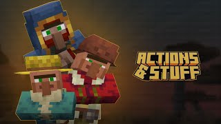 Actions amp Stuff  Best Animations Texture Pack For Minecraft Pocket Edition 121 MCPE [upl. by Mirak485]