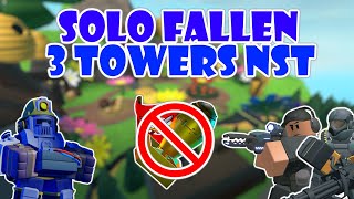 Solo Fallen Triumph with 3 Towers Only No Special Towers  Tower Defense Simulator [upl. by Doti]