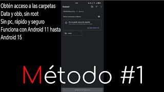 Cómo acceder a la carpeta data y obb en Android 111213 y 14 sin Root [upl. by Wheelwright]