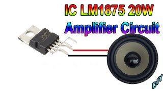 How To Make Audio Power Amplifier Circuit IC LM1875 20W [upl. by Aydne]