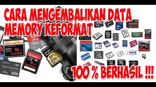 Cara Recovery Data FlasDisk memory minta format  sangat mudah [upl. by Esertal]