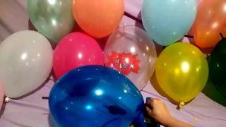 LOTS OF COLORFUL BALLOONS POP [upl. by Pamelina]