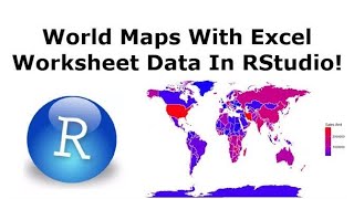 RStudio  How to make world maps with Excel Data and ggplot [upl. by Rosalie]