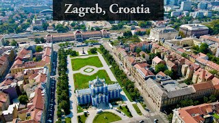 Zagreb Croatia  drone view 4K [upl. by Ias]