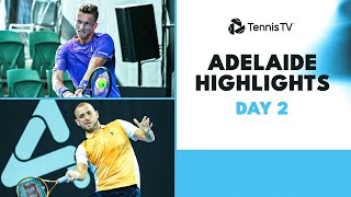 Evans amp Hijikata Lock Horns Bublik Lehecka Sonego amp More Feature  Adelaide 2024 Day 2 Highlights [upl. by Nnyleahs357]