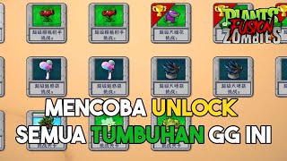 MENCOBA UNLOCK TUMBUHAN GG INI AGAR BISA DIPAKAI DI ADVENTURE  Plant Vs Zombie Fusion 3 [upl. by Einahpetse]