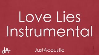 Love Lies  Khalid amp Normani Acoustic Instrumental [upl. by Trinette]