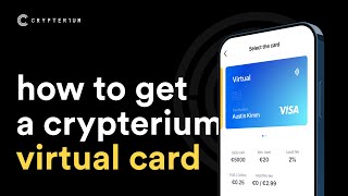 How to order Virtual Crypterium Card VISA [upl. by Eillom]