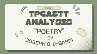 TPCASTT Analysis of Poetry Every morning by Joseph O Legaspi  Group 6  2023F [upl. by Sholeen]