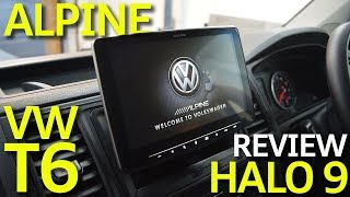 Alpine iLXF903D Halo 9 Review  Volkswagen Transporter T6 [upl. by Kinsley]