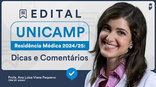 Edital UNICAMP Residência Médica 202425 Dicas e Comentários  saiba os temas que mais caem [upl. by Ametaf]