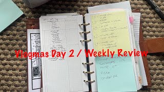 VLOGMAS 2023 Day 2  Weekly Review  Pink Planner Girl [upl. by Sherrer327]