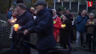 Stiller Gedenkgang zur Pogromnacht durch Velbert [upl. by Ced]