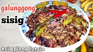 Sisig na galunggong  ulam at pulutan  panlasang pinoy [upl. by Arok]