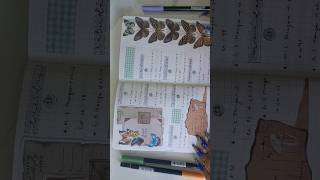 August 2023 bujo flip throughbutterfly amp mushroom theme bujocommunity bujo bujoideas [upl. by Iams]