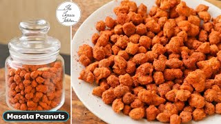 10 Minutes Masala Peanuts Recipe  Besan Coated Masala Peanuts  Easy Snack  The Terrace Kitchen [upl. by Aretak]