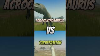 Acrocanthosaurus V vs Giraffatitan  Dinosaur world mobile [upl. by Enened]