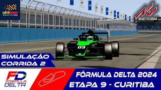 Fórmula Delta 2024  Etapa 9  Curitiba  CORRIDA 2 Assetto Corsa [upl. by Llenal249]